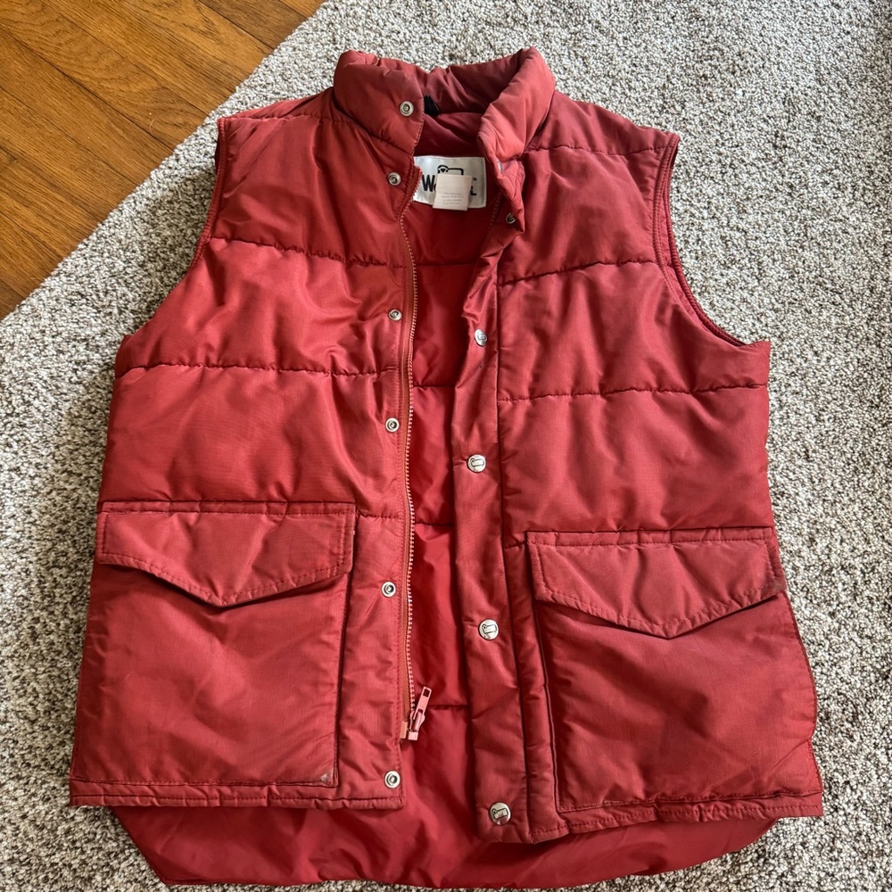 Woolrich Rust Puffer Vest